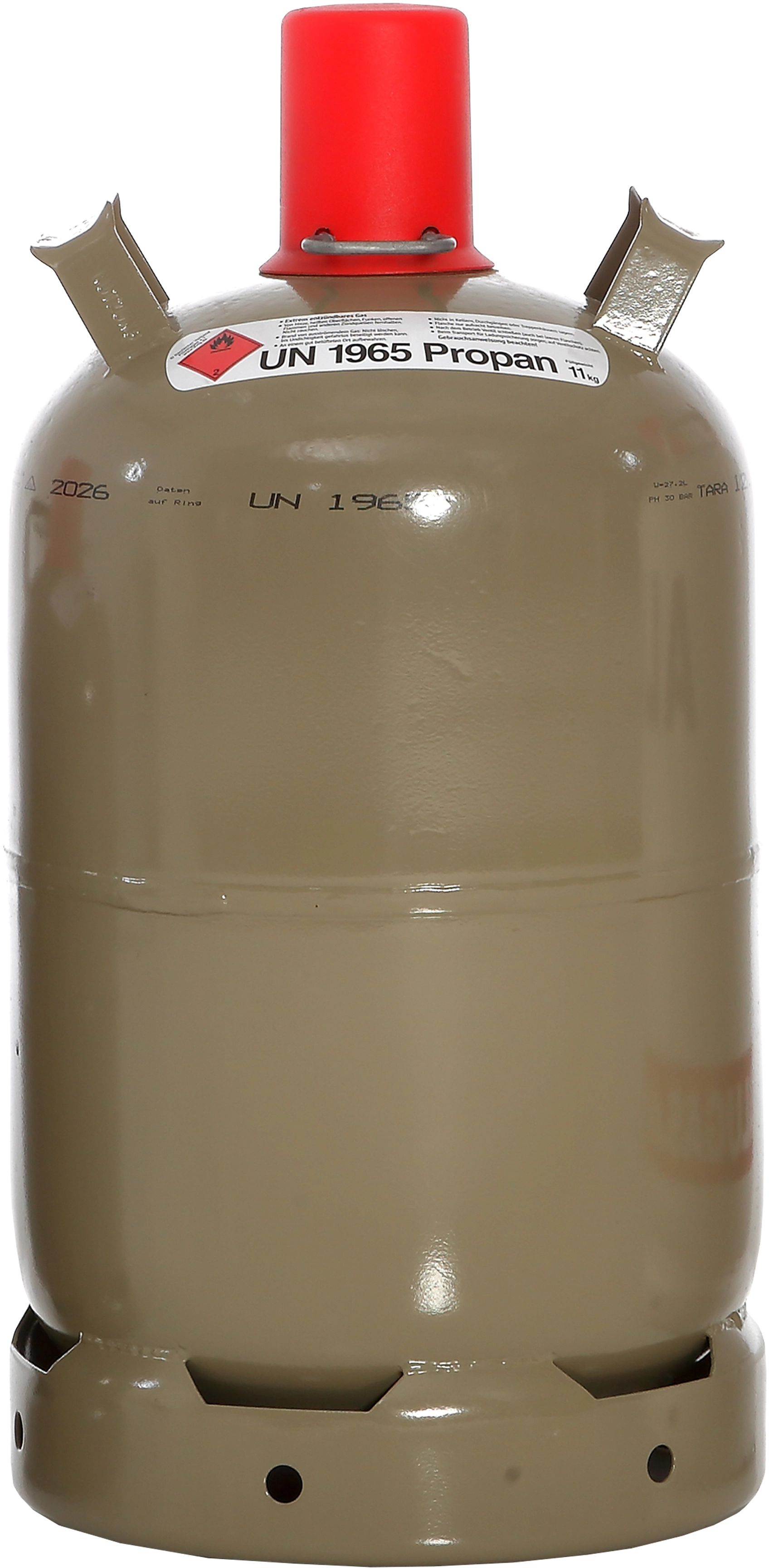 Stabilo Gasflasche 11kg Grau mit Füllung oder im Tausch tauschen für  Gasgrill